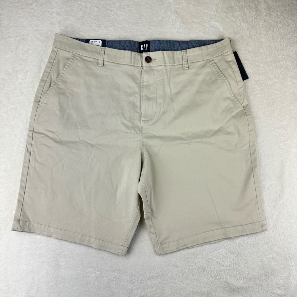Gap Vintage Shorts Mens Chino QMS0838S Regular 40 Khaki Stretch Cotton Blend